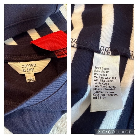 Bundle of 5 Crown & Ivy Spring Summer Tops - Large - Picture 13 of 16